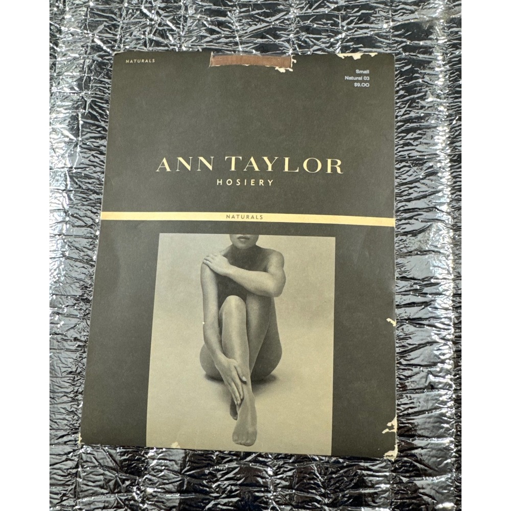 Ann Taylor Naturals Hosiery Sheer Tights Natural 03 Small Vintage New